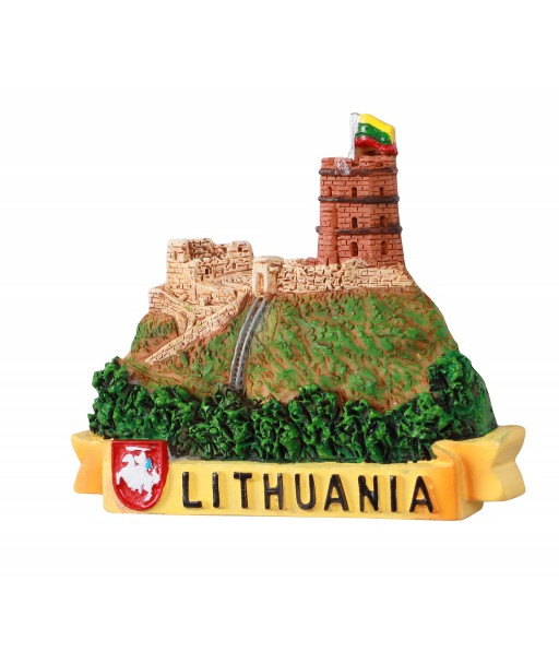 Magnetas Lithuania su Gedimino pilies bokštu ir herbu